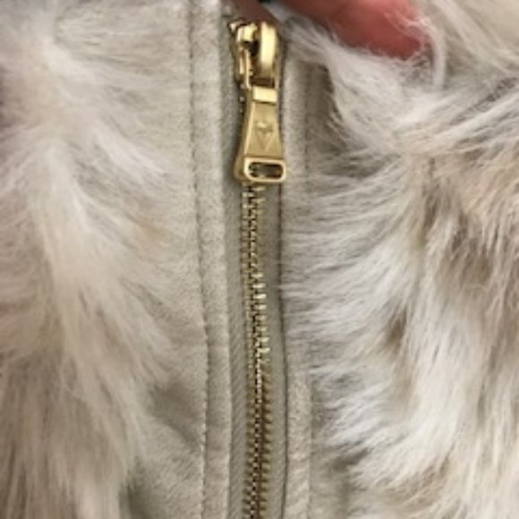 Guess Faux Fur High Pop CollarJacket - Picture 4 of 14